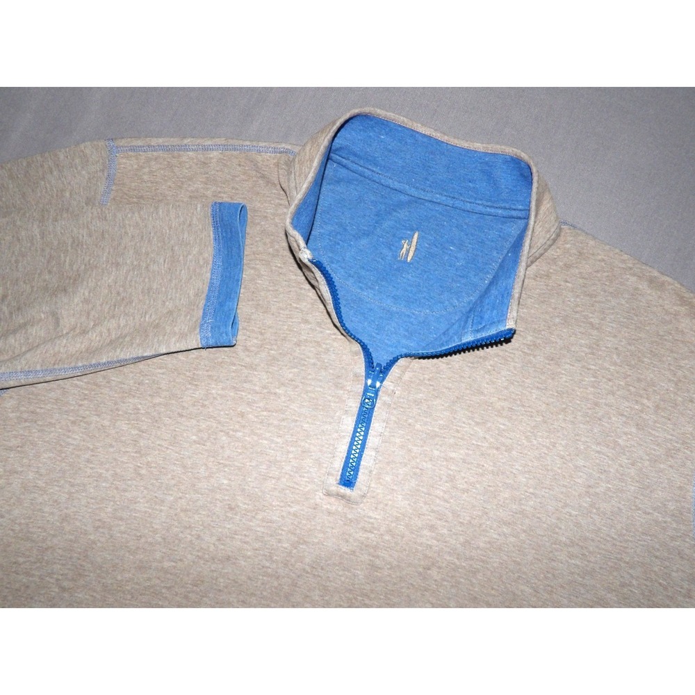 johnnie-O Reversible Light Weight Collared 1/4 Zip Knit Sweater Men's XXL